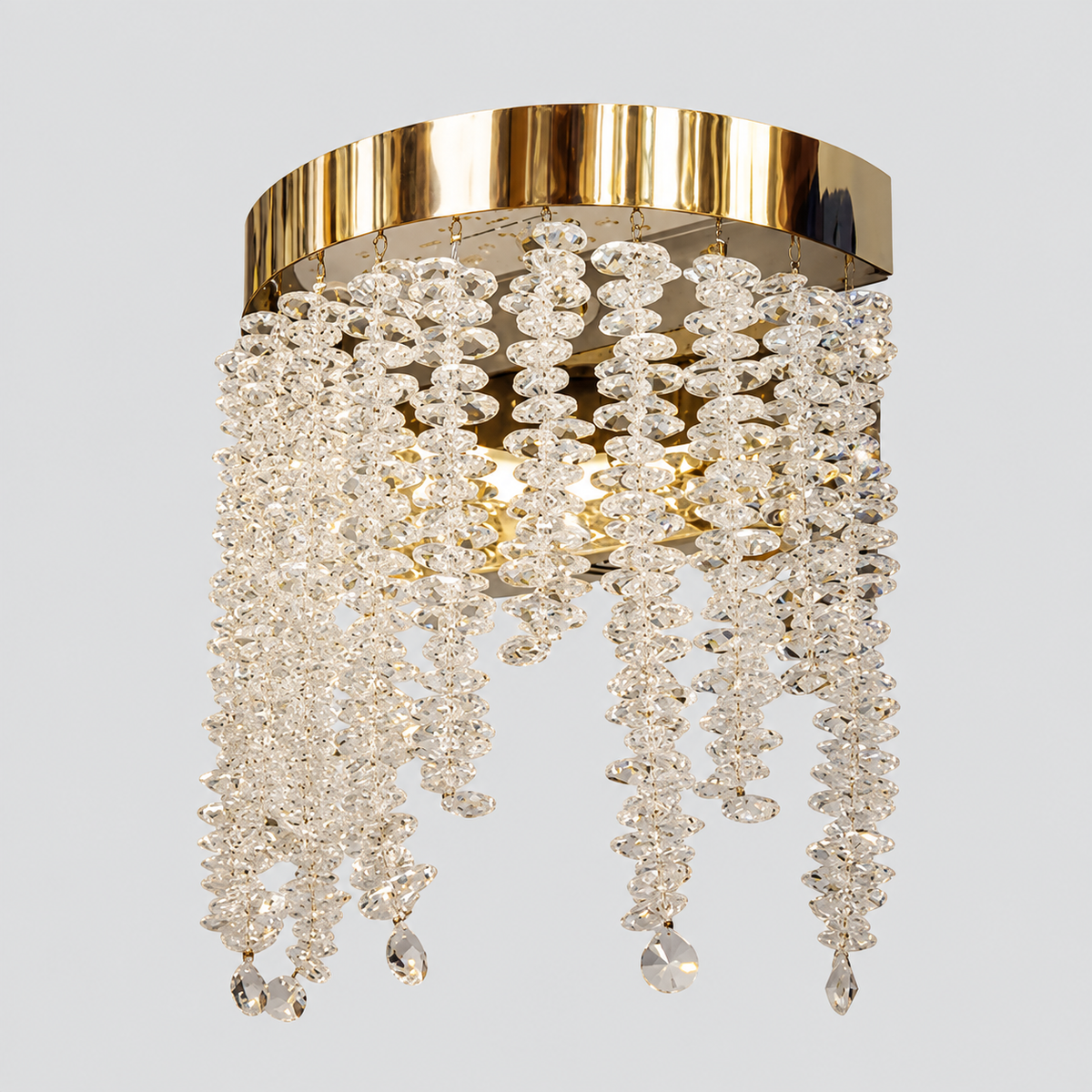 Настінний світильник золотий з кришталевим плафоном H -24 cm Led 23W Gold + Transparent Tree 260935-100009017