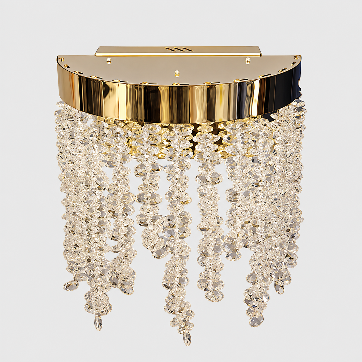 Настінний світильник золотий з кришталевим плафоном H -24 cm Led 23W Gold + Transparent Tree 260935-100009017