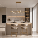 Люстра підвісна хвиляста видовжена L-100 см Led 40W Gold Curly Gemo Wave 260740-100008484