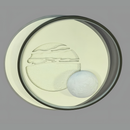 Люстра стельова світлодіодна D-30 cm / D-50 cm Led 50W / 100W White + Grey Universe 2 spheres 251153-100006743