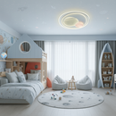 Люстра стельова світлодіодна D-30 cm / D-50 cm Led 50W / 100W White + Grey Universe 2 spheres 251153-100006743