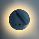 Настінний світильник білий з вимикачем та USB-порти D-14.5 cm Led 8W 3000K White Circle 251274-100006988