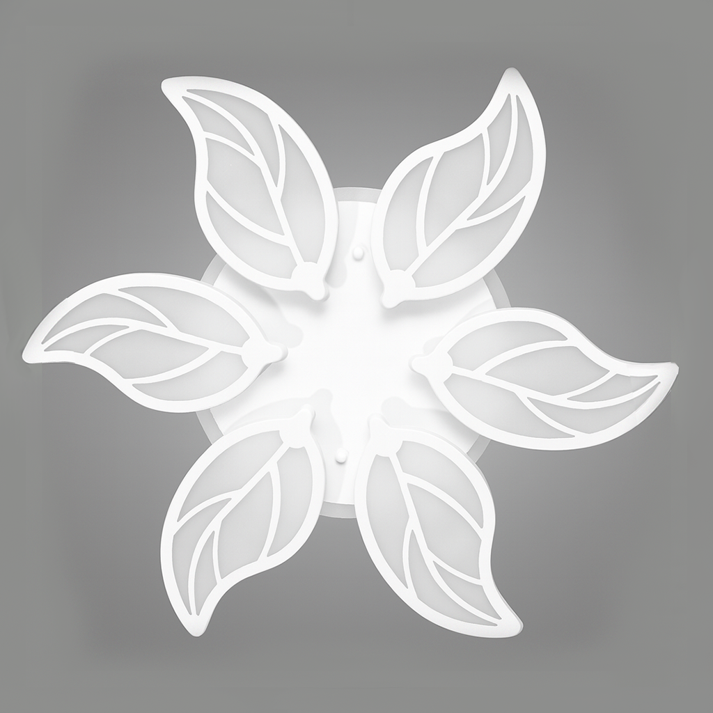 Люстра біла стельова світлодіодна Листя White Leaves D-56 cm Led 105W 250742-100005666