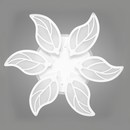 Люстра біла стельова світлодіодна Листя White Leaves D-56 cm Led 105W 250742-100005666