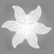 Люстра біла стельова світлодіодна Листя White Leaves D-56 cm Led 105W 250742-100005666