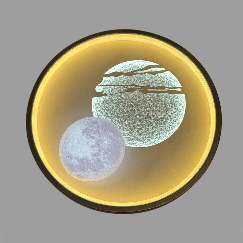 Люстра стельова світлодіодна D-30 cm Led 50W White + Grey Universe 2 center spheres 251253-100006769