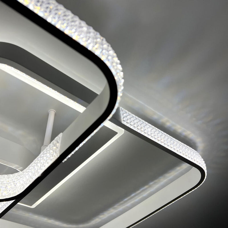 Стельова люстра білий з пультом L-76 cm H-16 cm Led 130W 3000-6000K White Arka lamp 251174-100006636