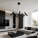 Люстра чорна підвісна D-78 cm Led 40W 4000K Black Pointer 260735-100008499