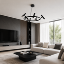 Люстра чорна підвісна D-78 cm Led 40W 4000K Black Pointer 260735-100008499
