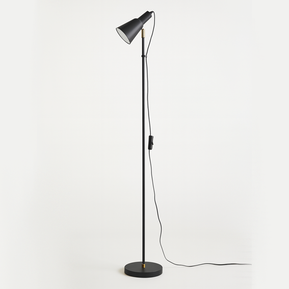 Торшер чорний H-132 cm E14 Black Ray floor lamp 251036-100006398