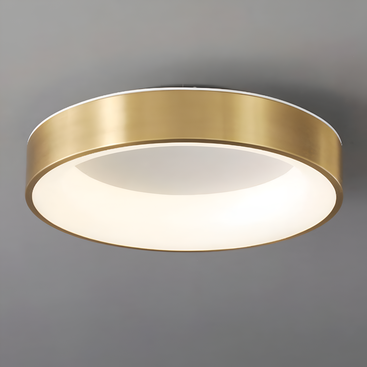 Стельові золоті світильники з білим круглі H-10 cm 3000K 4000K 6000K D-30 cm Led 25W / D-40 cm Led 35W / D-50 cm Led 45W Ceiling Gold 241258-100003985