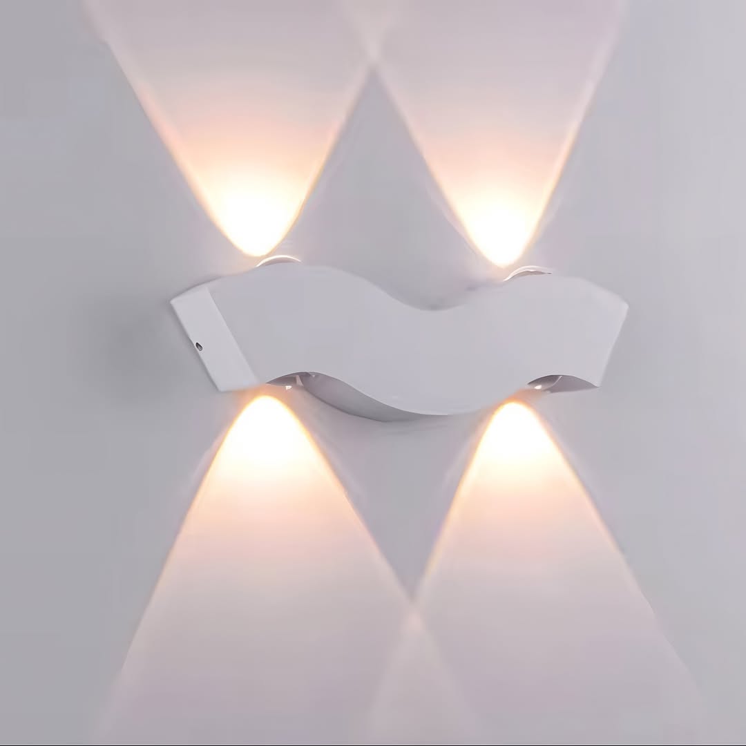 Настінні світильники Wavy wall Led 5W 4000K IP65 White / Black 250376-100004222