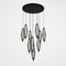 Люстра чорна з декоративними підвісами Led 45W Black Pendant elipse 250931-100006133