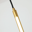 Підвісний світильник Linear Pipe line Black / Gold Н-60 см / Н-80 см / Н-100 см 210718-100000043