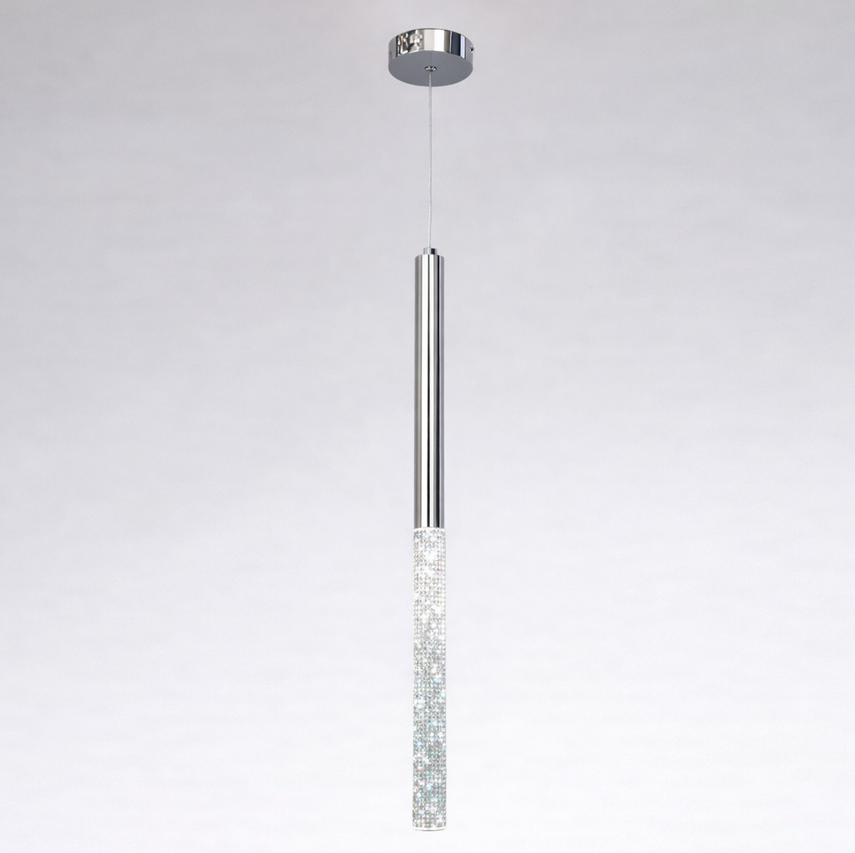 Підвісний світильник срібний H-65 cm Led 3W 4000K Chrome Bubble Tube 260135-100007309