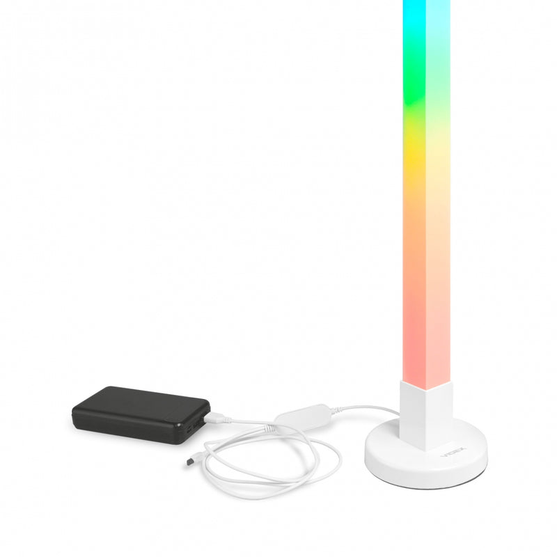 Торшер білий Лед різнокольоровий RGB + Біле світло H-152 cm White Rainbow 250754-100005437