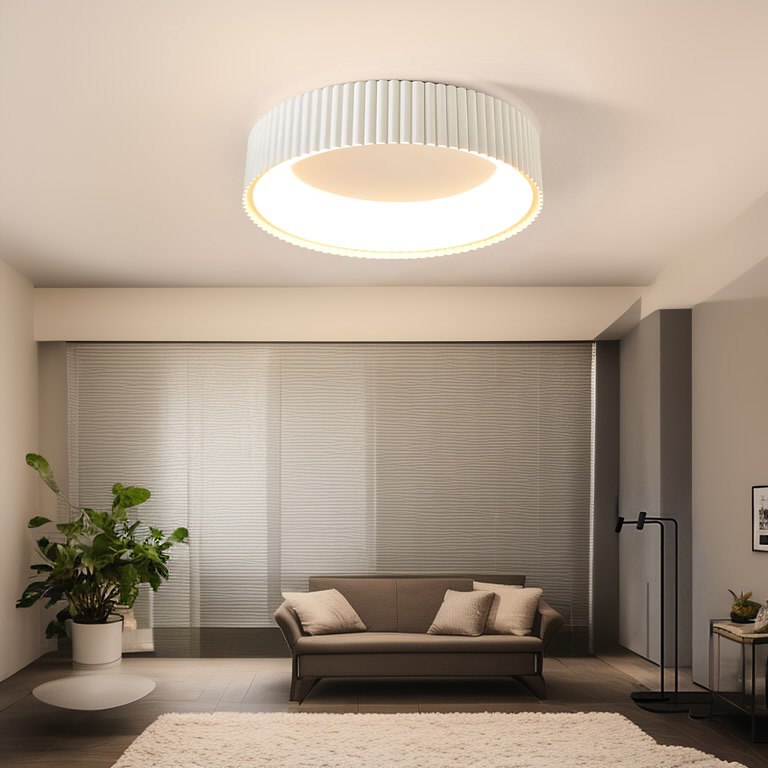 Стельові світильники Ceiling wave White / Black H1250 3000K 4000K 6000K D450 Led 94W / D600 Led 124W 250119-100004019