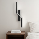 Бра чорне світлодіодне Left / Right H-60 cm/H-100 cm Led 13W/8W Black Double lines 230718-100002333