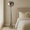Торшер хромований з плафоном органічної форми H-155 cm E27 Chrome Melt plazma floor lamp 250931-100006058