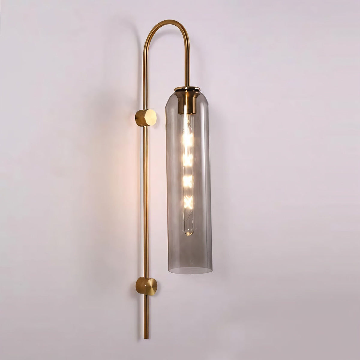 Настінний світильник H-77 cm E27 Gold + Grey Float Tube 241222-100004005