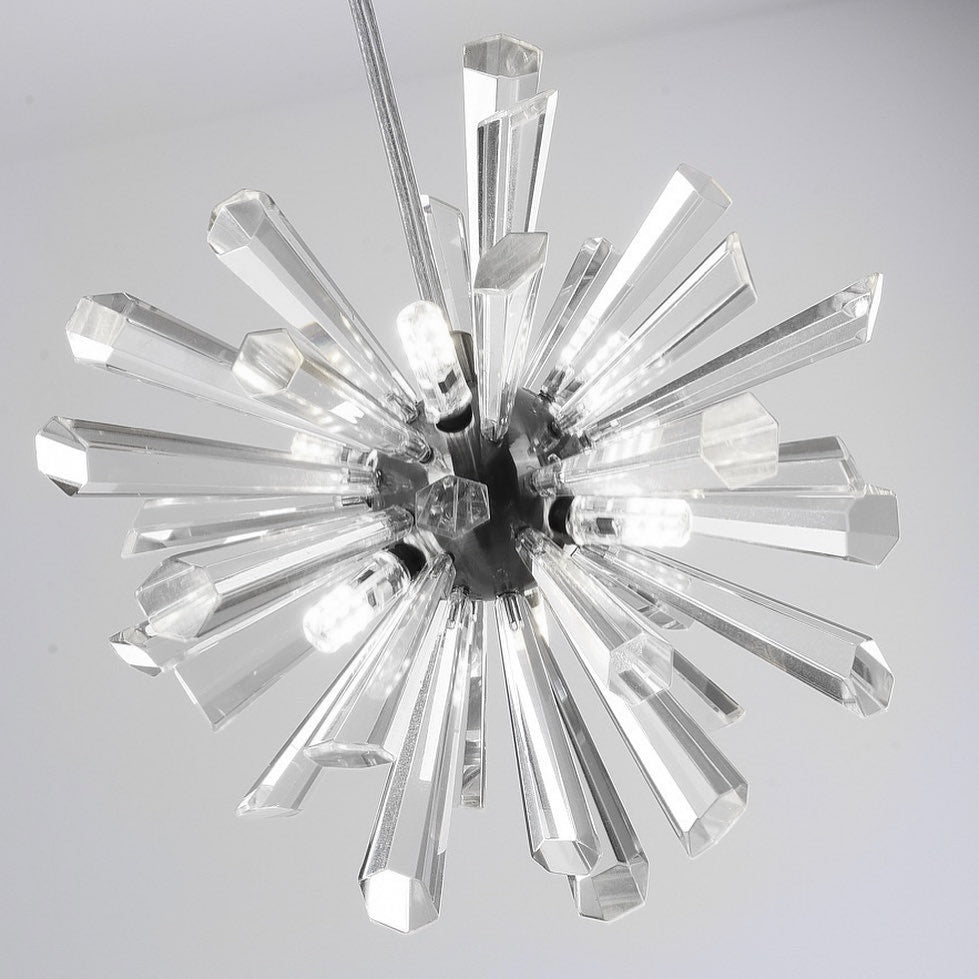 Підвісний світильник D-25 cm 8xG4 Chrome Frost Elegance 260118-100007008