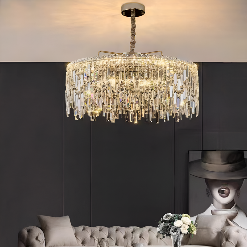 Люстра Crystal D-60cm / 80cm Е14 Gold 250488-100004531