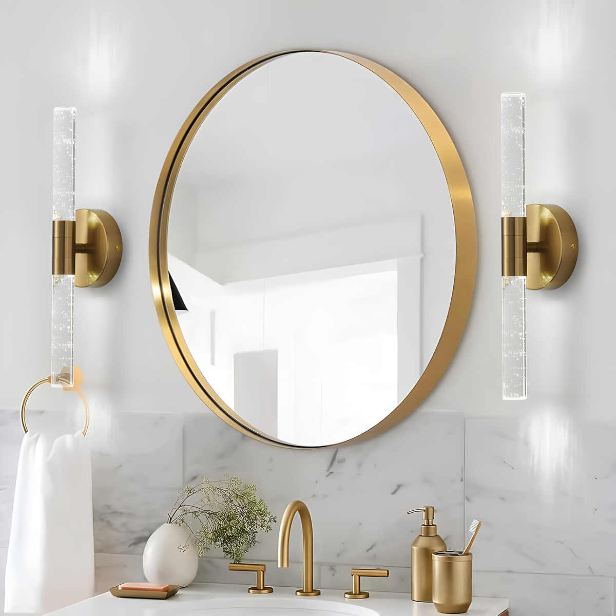 Бра Bubble Tube H-35 cm Led Shine Gold блискуче золото 250676-100005128