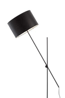 Торшер чорний з регулюючим плафоном H-160 cm E27 Black Fold 251263-100006995