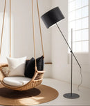 Торшер чорний з регулюючим плафоном H-160 cm E27 Black Fold 251263-100006995