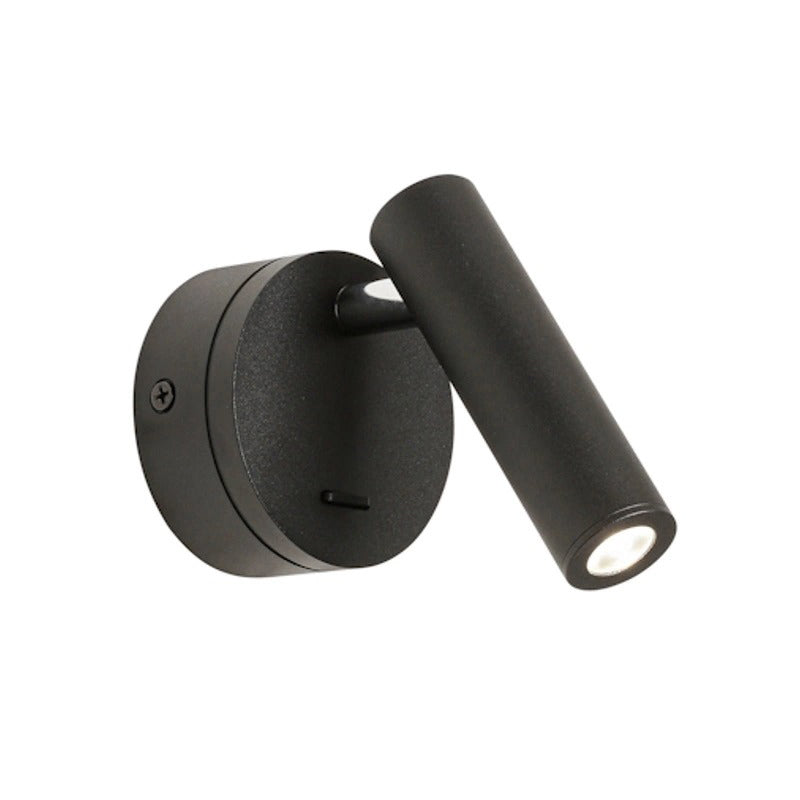 Бра поворотне з вимикачем на корпусі 4000K H-11 cm Robturn black 240936-100003663