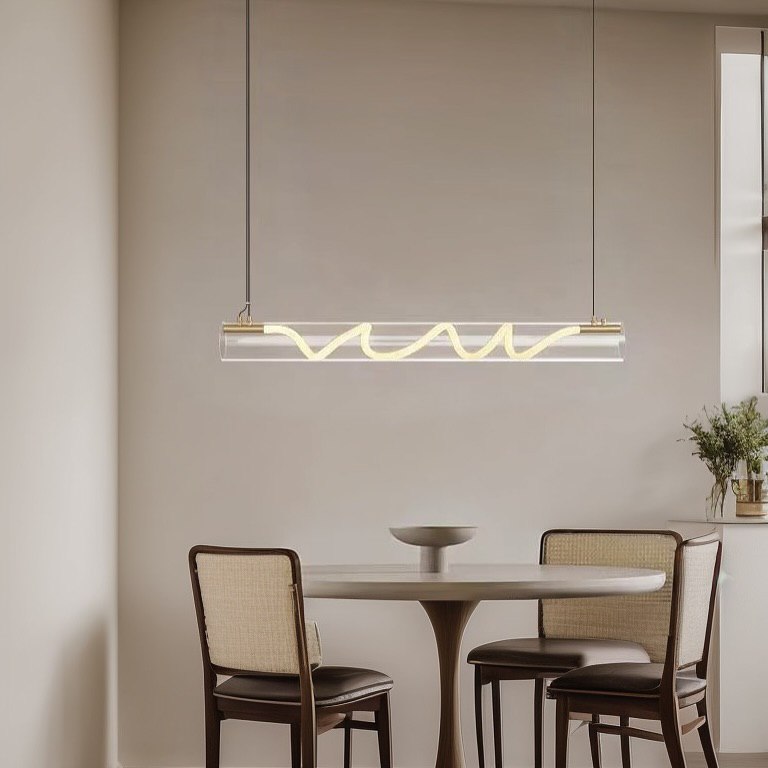 Підвісний світильник золотий L-100 cm Led 62W Gold Rope glass 250222-100004152