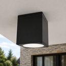 Стельовий квадратний точковий вуличний світильник чорний H-11 cm Led 10W IP54 3000K Black Mira 230619-100002107
