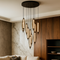 Люстра чорна з декоративними підвісами Led 45W Black Pendant elipse 250931-100006133