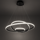 Люстра чорна підвісна на 3 кільця 60+40+20 cm Led 120W Black Trio Circles 251188-100006713