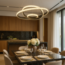 Люстра чорна підвісна на 3 кільця 60+40+20 cm Led 120W Black Trio Circles 251188-100006713