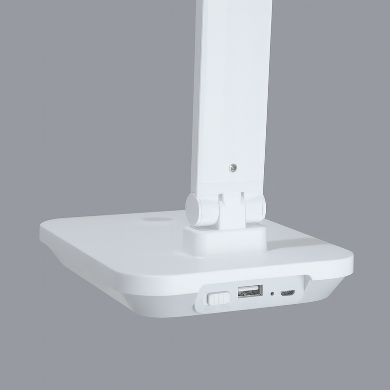 Лампа біла акумуляторна настільна з регульованим плафоном Led 5W Plat S 251148-100006724