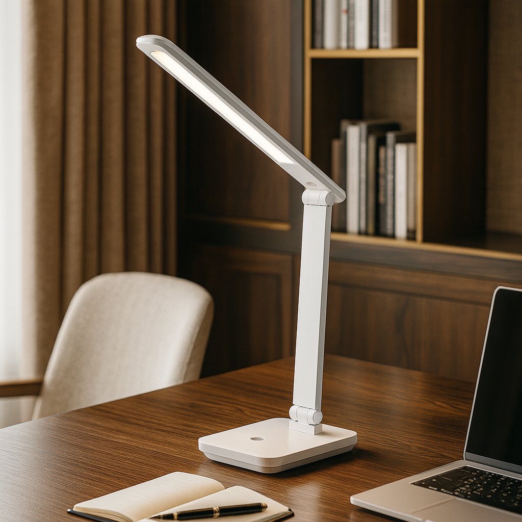 Лампа біла акумуляторна настільна з регульованим плафоном Led 5W Plat S 251148-100006724