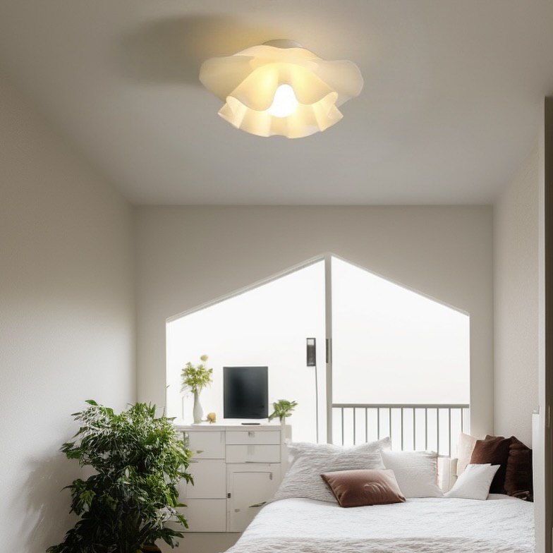 Cвітильник стельовий білий Квітка D-50 cm 1xE27 White Flower 250118-100004027