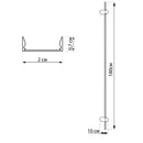 Настінний світильник чорний L-180 cm Led 14W 3000K / 4000K / 6000K Black Line 260344-100007709