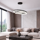 Люстра чорна підвісна D-60+40 cm Led 150W Black Ice 251088-100006351260488-100007789