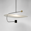 Cвітильник підвісний чорний з білим плафоном D - 90 cm Led Black + White Carma 260822-100008757