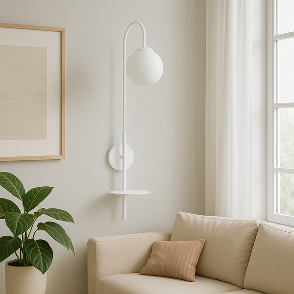 Бра з поличкою GlowNest White H-88cm E14 250563-100004813