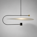 Cвітильник підвісний чорний з білим плафоном D - 90 cm Led Black + White Carma 260822-100008757