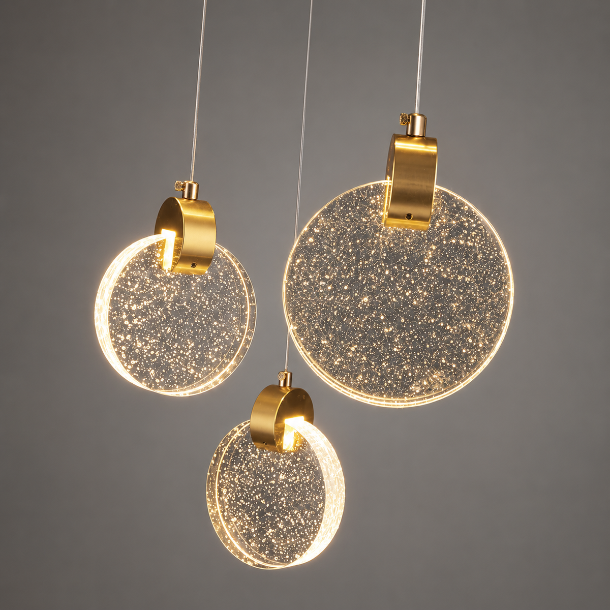 Підвісний світильник золотий Led 5W 4000K Gold Coin 220718-100000913