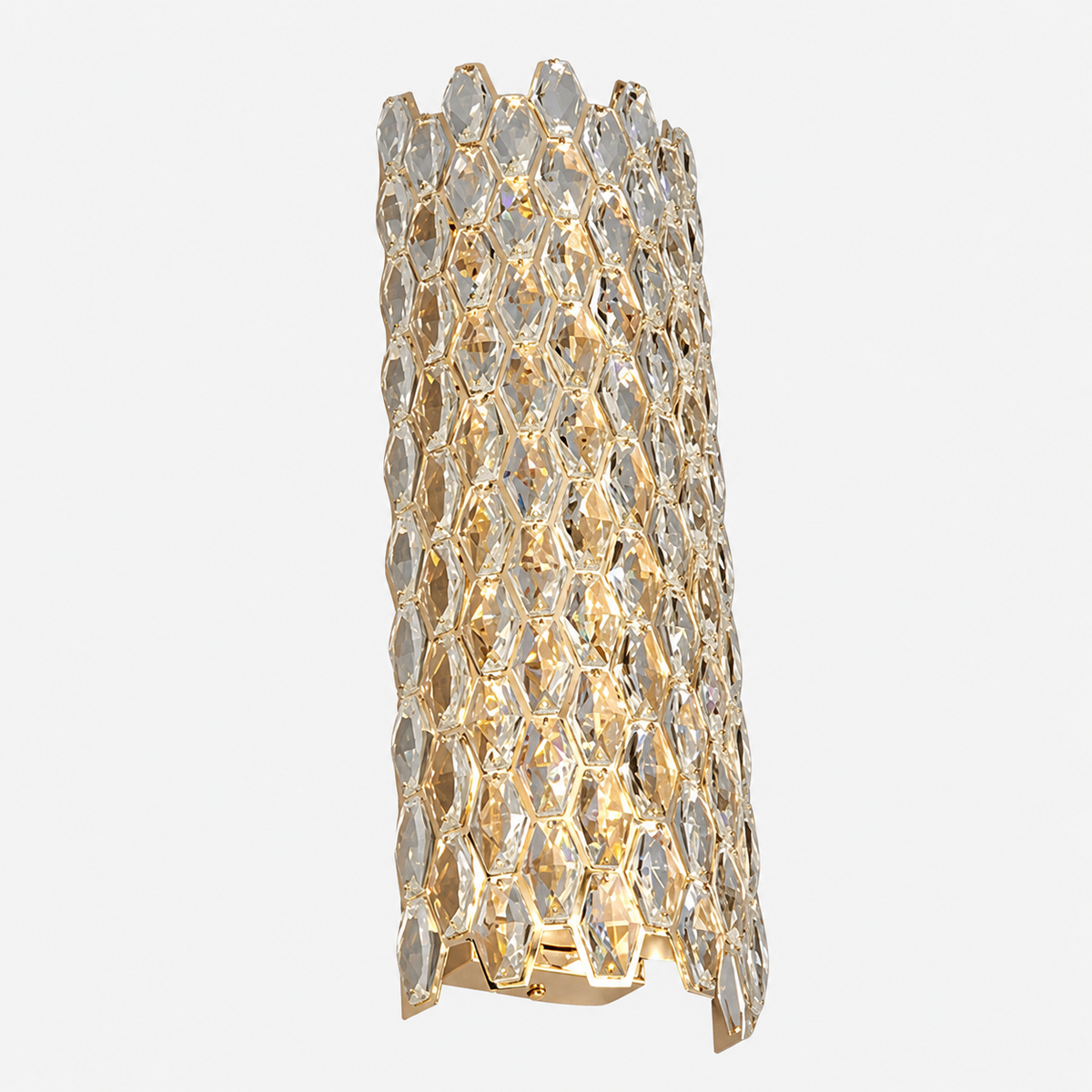 Світильник настінний золотий з кришталевим плафоном H - 50,4 cm Led 29W Gold Crystal Coliseum 260935-100009041