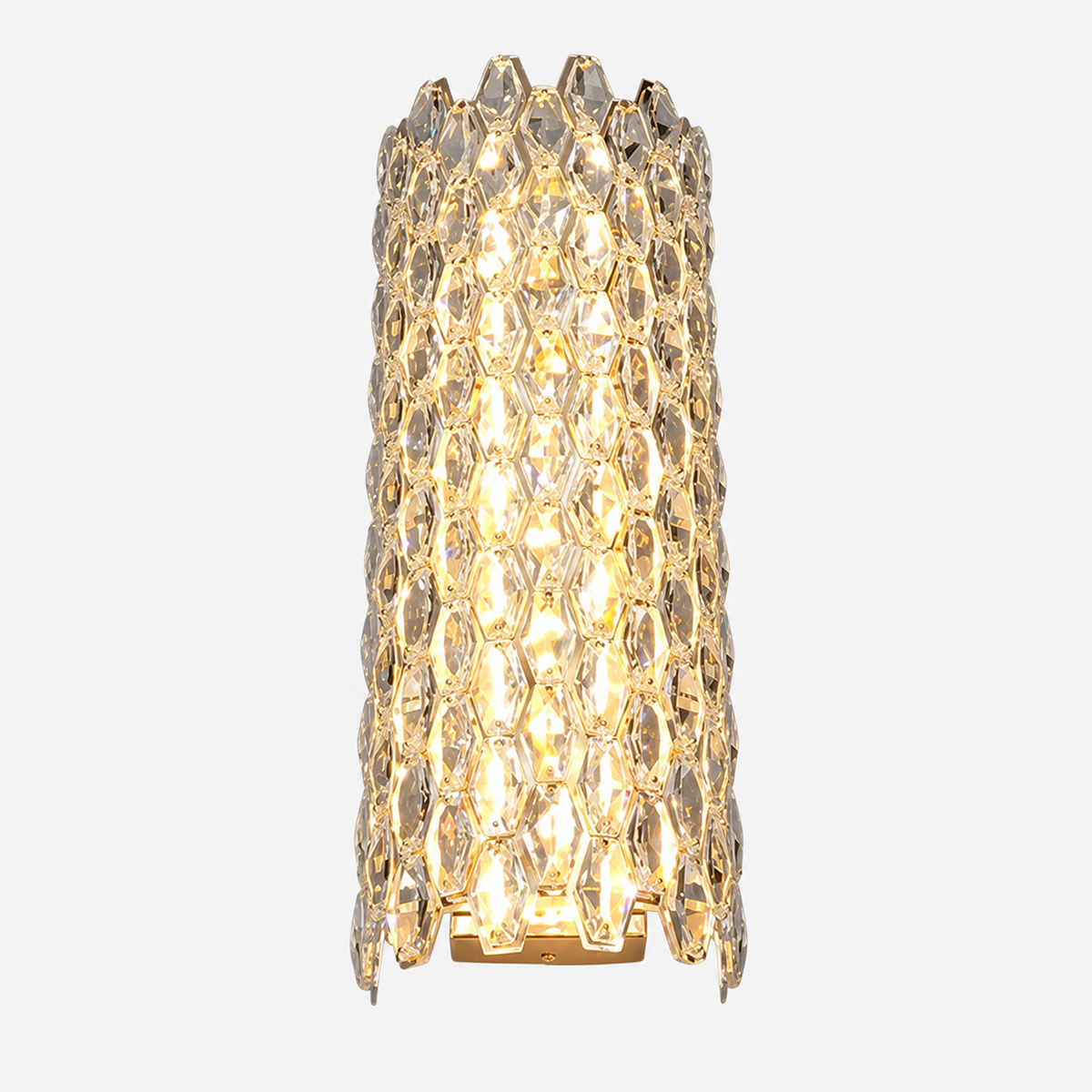 Світильник настінний золотий з кришталевим плафоном H - 50,4 cm Led 29W Gold Crystal Coliseum 260935-100009041