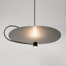 Cвітильник підвісний чорний з білим плафоном D - 90 cm Led Black + White Carma 260822-100008757