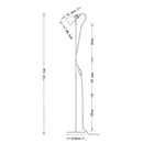 Торшер чорний H-132 cm E14 Black Ray floor lamp 251036-100006398