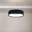 Підвісні світильники у 2-х розмірах з пультом Pendant Gofre Black 3000K-6000K D-45 Led 60W / D-60 Led 94W 241219-100004010