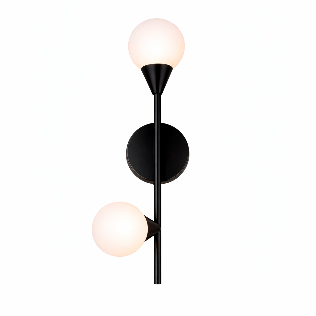 Настінний світильник чорний лівий / правий H-66 cm Led Black+White Turn 260319-100007696